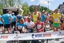 8. 5. 2016, Ljubljana – Predsednik republike tudi letos tekel na dobrodelnem teku "Wings for Life World Run - Ljubljana", katerega je astni pokrovitelj (STA/Neboja Teji)